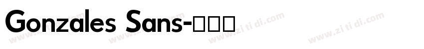 Gonzales Sans字体转换